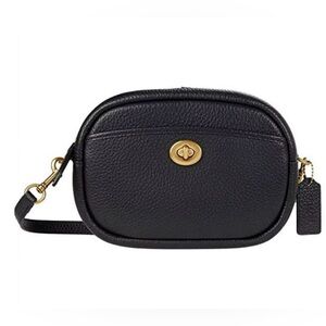 COACH Soft Pebble Leather Camera Bag